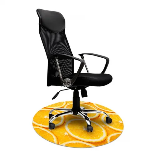 Mata ochronna pod krzesło na kółkach z grafiką 025 - pod fotel obrotowy - okrągła średnica 100cm, gr. 1,3mm
