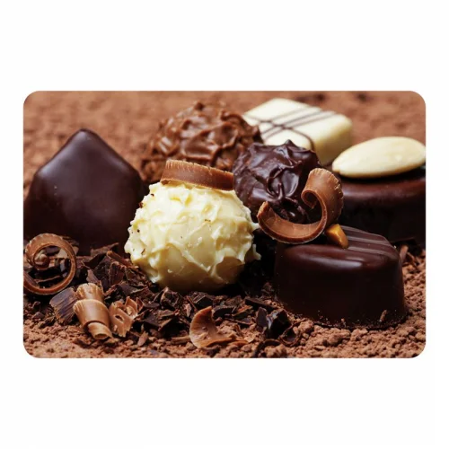Mata 100x140cm wzór, czkoladki, deser