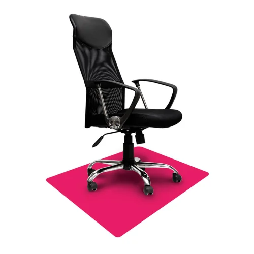 Elastyczna mata ochronna nie tylko pod krzesło 80x120cm różowa magenta