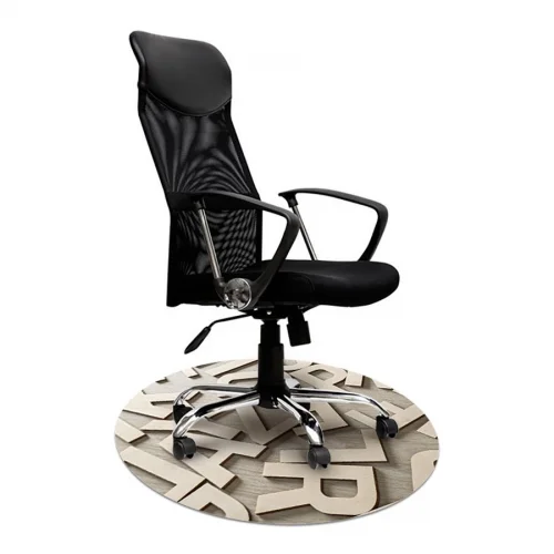 Mata ochronna pod krzesło na kółkach z grafiką 040 - pod fotel obrotowy - okrągła średnica 100cm, gr. 1,3mm