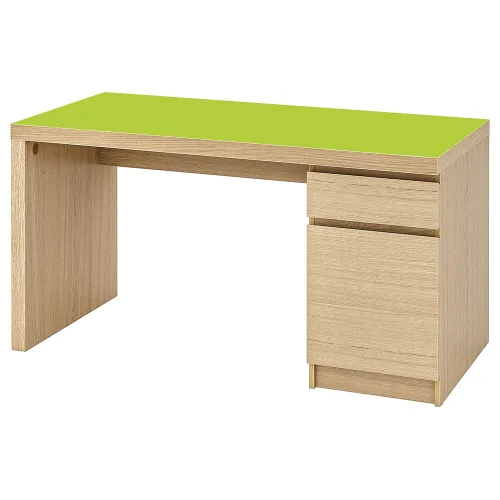 Podkładka na biurko malm IKEA 140 x 65cm limonkowa zielona 