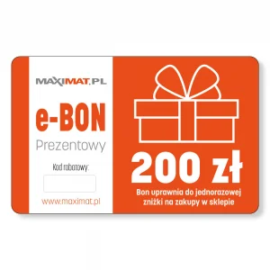 E-bon prezentowy o wartości 200 zł 
