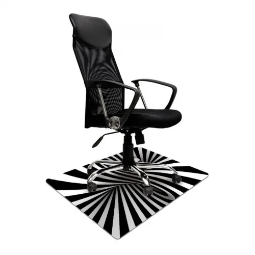 Elastyczna mata ochronna pod krzesło biurowe 80x120cm  gr. 2,2mm wzór 039 - OP-ART
