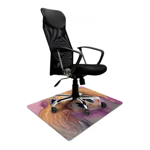 Mata ochronna pod krzesło na kółkach z grafiką 053 - pod fotel biurowy- 80x120cm -  gr. 1,3mm