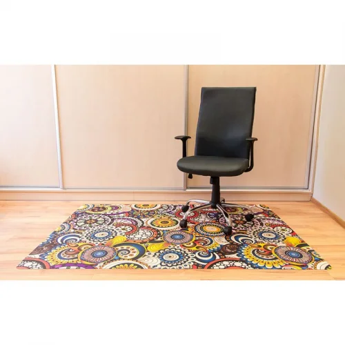 Elastyczna podkładka pod krzesło fotel 120x180cm gr. 2,2mm wzór 056 - KOLOROWE MANDALE